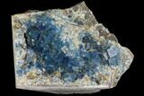Blue Cubic Fluorite on Smoky Quartz - China #147111-1